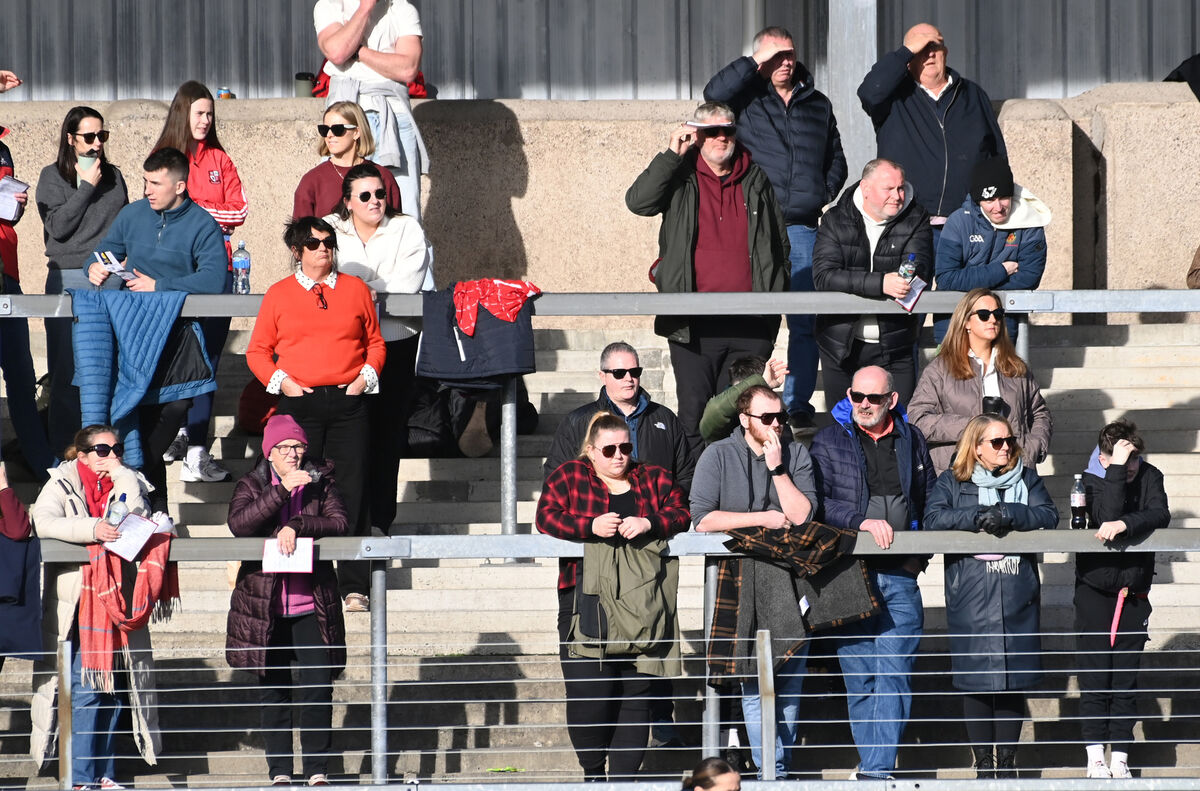 Shirt sleves and sunglasses on February 1 as spectators watch Cork and Galway. Picture: Eddie O'Hare