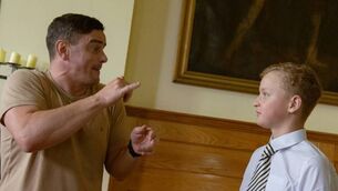 <p>Seán Herlihy on the set of his film, A Quiet Love. </p>