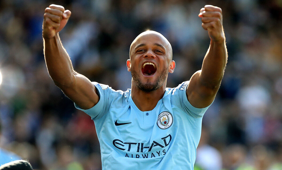 Manchester City's Vincent Kompany celebrates winning the Premier League title back in 2019. Picture: Nick Potts/PA Wire
