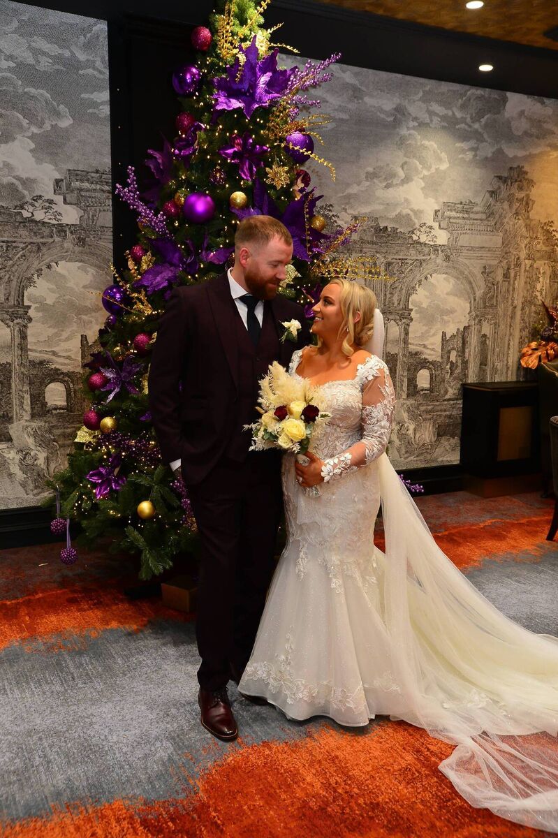 Jennifer and Tommy first met in 2018 and got engaged in 2023. They were wed recently at the Talbot Hotel in Ballincollig. Pictures: Bismark 