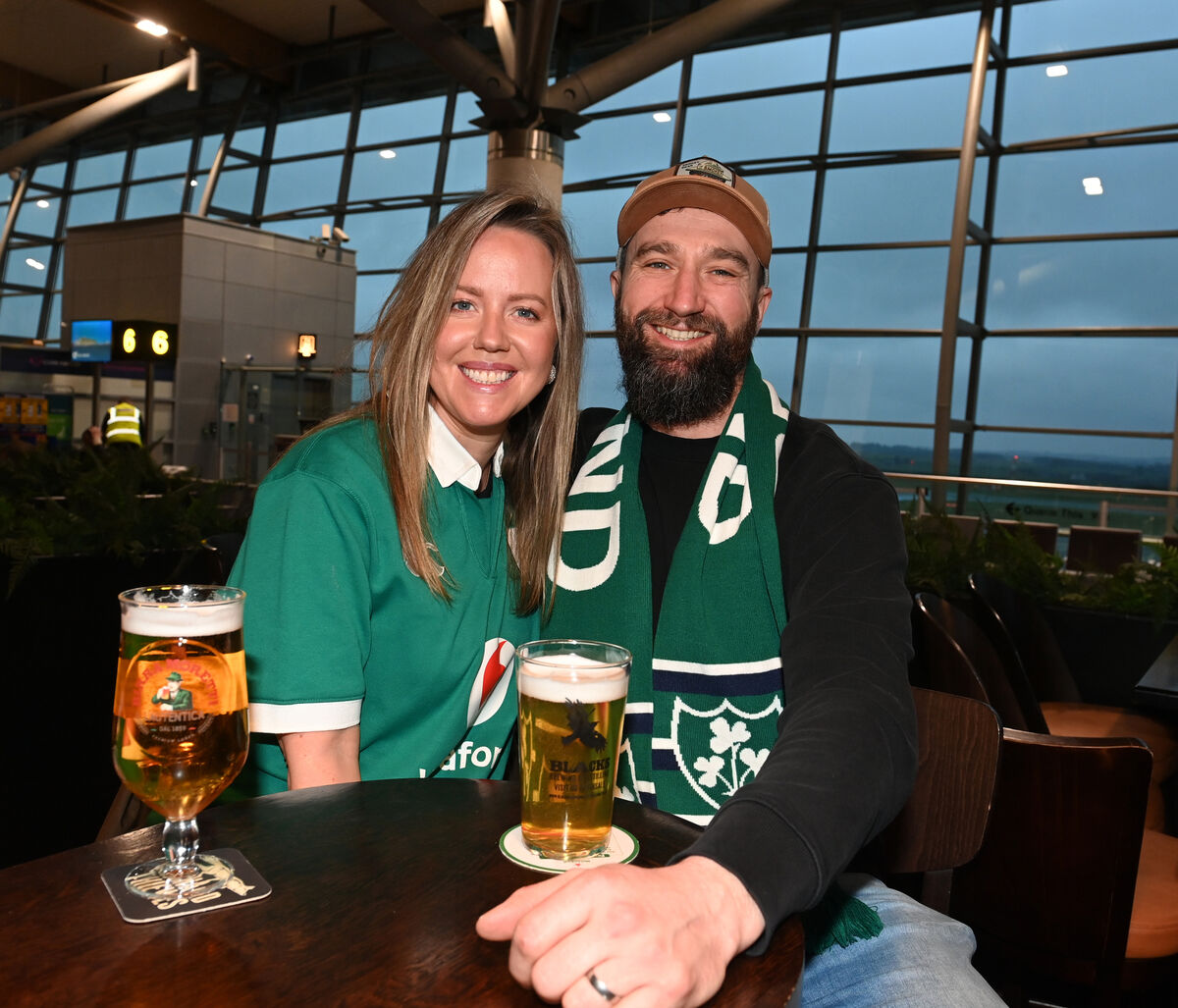  Aoife Sisk surprised her husband with a trip to the rubgy in Paris for his 40th birthday. Pictures: Larry Cummins.