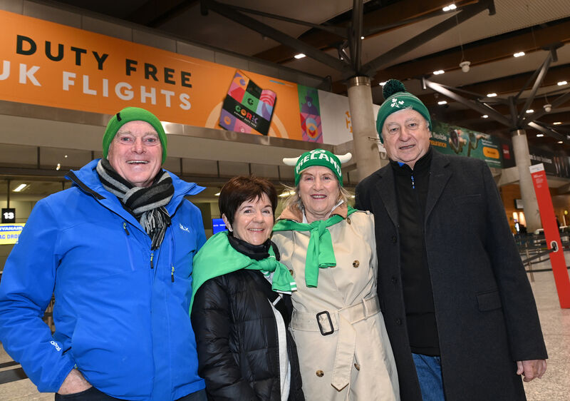  Ray and Ger Reidy with Nuala and Dave Barry from Highfield Rugby Club.