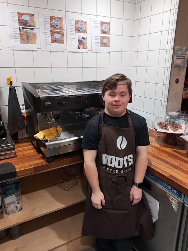 David Wall at Roots Coffee House in UCC.