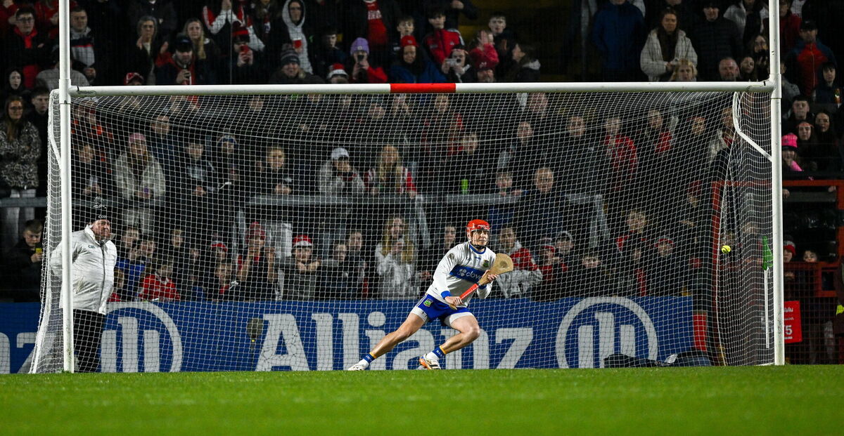 Tipperary goalkeeper Rhys Shelly about to save Declan Dalton's penalty. Picture: Ray McManus/Sportsfile Tipperary goalkeeper Rhys Shelly about to save Declan Dalton's penalty. Picture: Ray McManus/Sportsfile