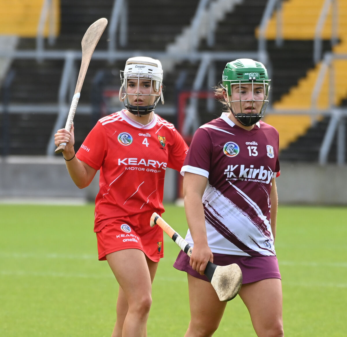 Aoife O'Neill, in action against Galway's Mairead Dillon during the league last year, will be hoping to nail down a championship spot this season. Picture: Eddie O'Hare