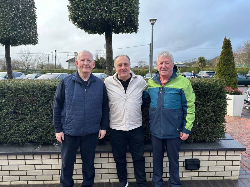 Zaur Antia, on his last official visit to Cork with Cork County Boxing Board President Michael O'Brien and former president Dan O'Connell 