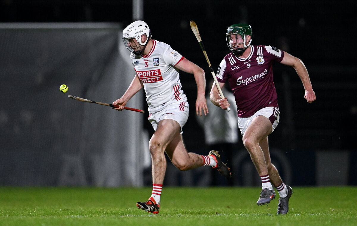 Dáire O'Leary geys away from Galway's Cathal Mannion - the Watergrahsshill man has started all three of Cork's league games so far. Picture: Ben McShane/Sportsfile