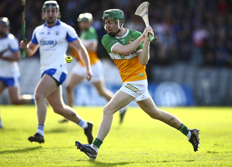 Offaly's Adam Screeney shoots at goal against Waterford.