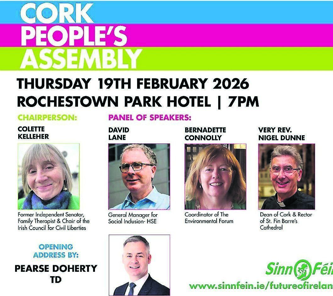 The line-up for the Cork People’s Assembly