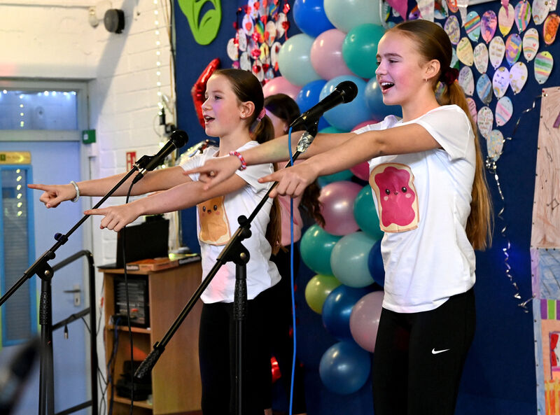 PB and J, Tayla Sheahan and Amelia Mahony, performing 'Silly Sandwich'. Picture: Eddie O'Hare