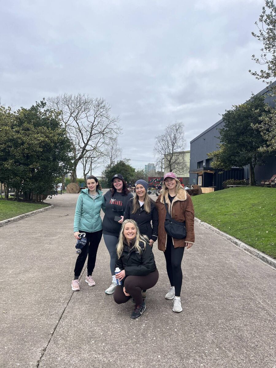 Bestie Walking Club Cork members setting off from the Marina Market