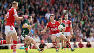 <p>Cork's Conor Corbett in action against Kerry in 2024. Picture: INPHO/Bryan Keane</p>