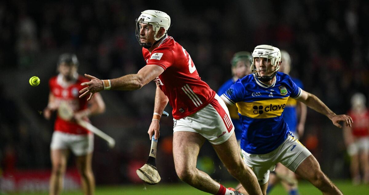 Tim O'Mahony of Cork is tackled by Tipperary's Johnny Ryan. Picture: Ray McManus/Sportsfile