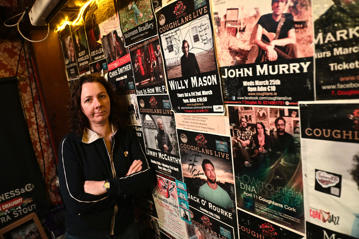 Musician and proprietor Edel Curtin at Coughlan's Bar &amp; Coughlan's LIVE music venue on Douglas Street, Cork. Picture: Larry Cummins