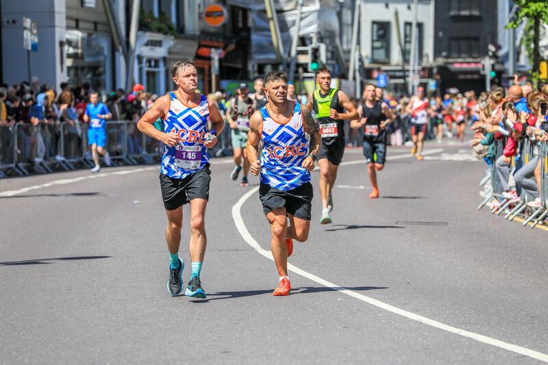 Runners taking part in the 2025 Cork City Marathon, Cork. Photo: David Creedon