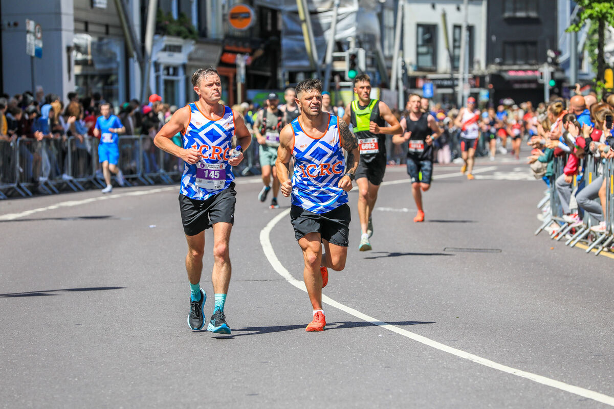 Runners taking part in the 2025 Cork City Marathon, Cork. Photo: David Creedon