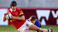 Donal Barry scores a try despite Jack Dervan 11/2/2026