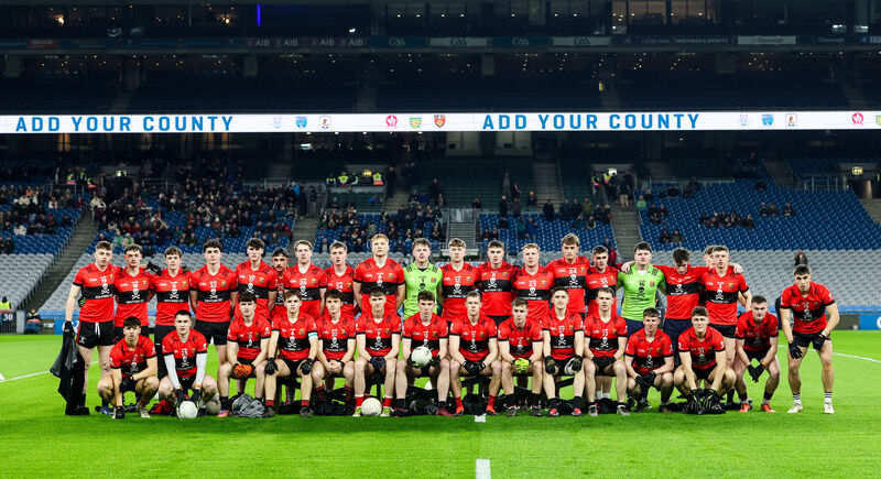 The UCC squad before the Sigerson Cup final. Picture: INPHO/Nick Elliott The UCC squad before the Sigerson Cup final. Picture: INPHO/Nick Elliott