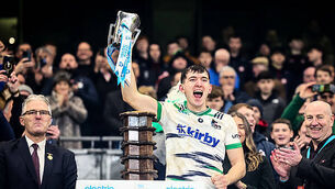 Brian McNamara lifts the Sigerson Cup 11/2/2026