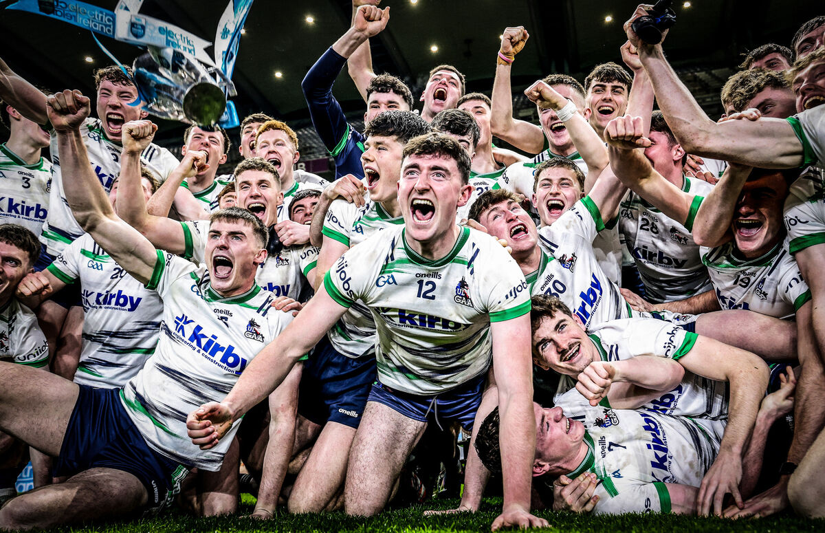 The UL squad celebrate with the cup. Picture: NPHO/Nick Elliott