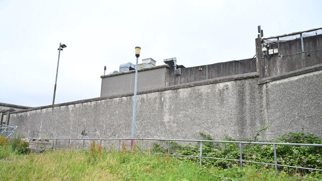 <p> The exterior wall of the old Cork Prison in The Glen. File picture Larry Cummins</p>