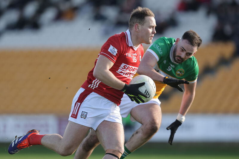 Cork's Steven Sherlock on the run against Offaly. Picture: INPHO/Bryan Keane
