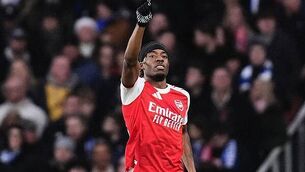 Flying start sends Arsenal on way to emphatic FA Cup win over Wigan Flying start sends Arsenal on way to emphatic FA Cup win over Wigan