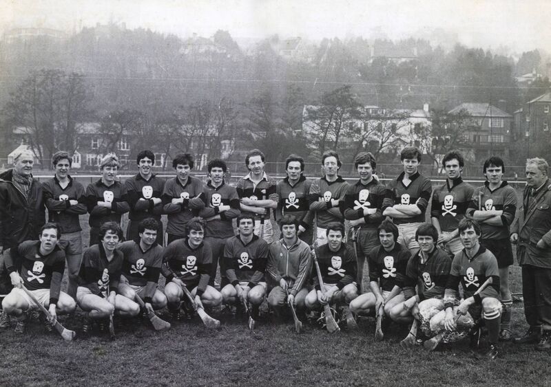 The UCC team which won the Fitzgibbon Cup in 1983. Back, from left: Fr Michael O'Brien, John Grainger, Noel Sheehan, Christy Walsh, Rory Dwan, John O'Leary, John O'Connell, Maurice O'Donoghue, Tom Finn, Mick Walsh, Mick Buckley, Jim Murray, Mick Allen, Dan Beechinor. Front: Christy Ring, Seán King, Mick Lyons, Nicky English, Paul O'Connor, Johnny Farrell, Tadhg Coakley, John O'Connor, Mick Quaid, Mick Boylan.