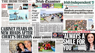 What the papers say: Monday's front pages What the papers say: Monday's front pages