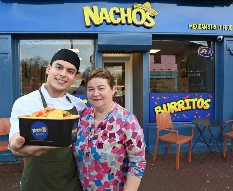 Chef Brandon Ramirez and Deirdre Roberts, owner of Nachos, a new Mexican street food outlet in Midleton. Picture Larry Cummins
