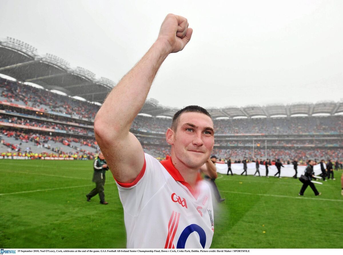 Cork's Noel O'Leary celebrates after winning the All-Ireland in 2010. Picture: David Maher/Sportsfile