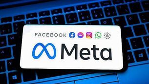 2S2YK40 Meta Platforms logo displayed on mobile device