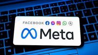 Meta Platforms logo displayed on mobile device
