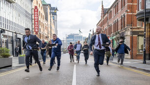 <p>Azim Ali, left, of The Address Hotel, and Robert Bejanishvili, right, of The Metropole Hotel, the joint winners of the MacCurtain St pancake race. Picture: Brian Lougheed.</p> <p>Azim Ali, left, of The Address Hotel, and Robert Bejanishvili, right, of The Metropole Hotel, the joint winners of the MacCurtain St pancake race. Picture: Brian Lougheed.</p>