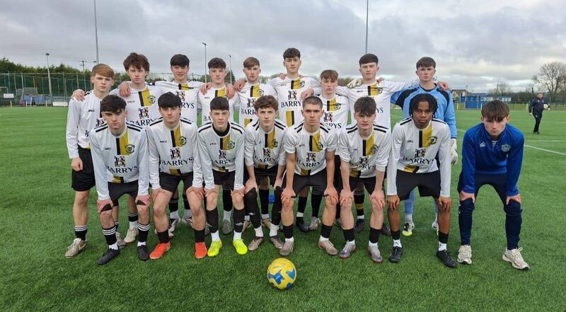 Unbeaten Douglas Hall that will play College Corinthians in a U17 Premier League game ay Moneygourney tomorrow at 1.30pm.