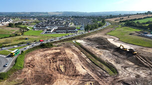 <p> Earthworks in progress for the M28 motorway under construction at Shannon Park Roundabout, Carrigaline . The projects has been allocated €110m in the latest round of funding. Picture: Larry Cummins. </p> <p> Earthworks in progress for the M28 motorway under construction at Shannon Park Roundabout, Carrigaline . The projects has been allocated €110m in the latest round of funding. Picture: Larry Cummins. </p>