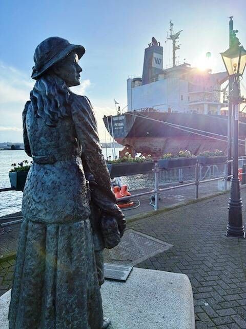 The MV Matthew berthed in Cobh.