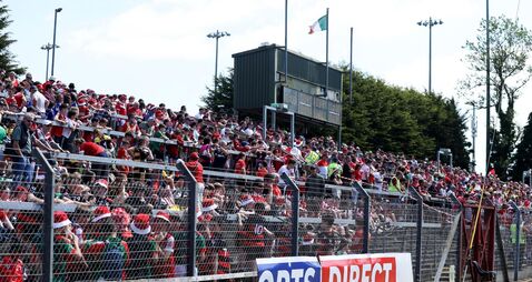 A view of the crowds at the game 1/6/2024