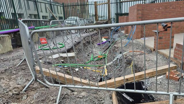 <p>Ms Gould contacted the council and the local regeneration team, and met with the contractor, the agent for Siro and TLI and was told that a cable was cut. Picture: Michelle Gould.</p>