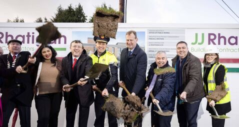 Minister turns sod on new Cork county garda divisional headquarters in Macroom