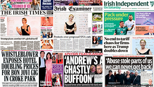 What the papers say: Saturday's front pages