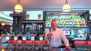 <p class="contextmenu internal_Caption">Donal O’Sullivan behind the bar at Ó Súilleabháin’s Bar &amp; Restaurant in Douglas. 	<span class="contextmenu emphasis CaptionCredit">Picture: Noel Sweeney</span>
            </p>