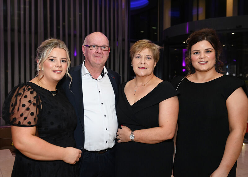 Kilbrittain club secretary Marion Twohig her husband Michael and daughters Kelly and Karena. Picture: Martin Walsh