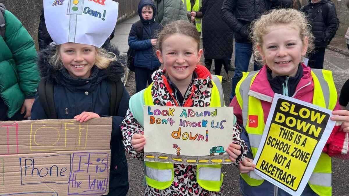Cork pupils’ message to drivers: ‘Don’t knock us down’
