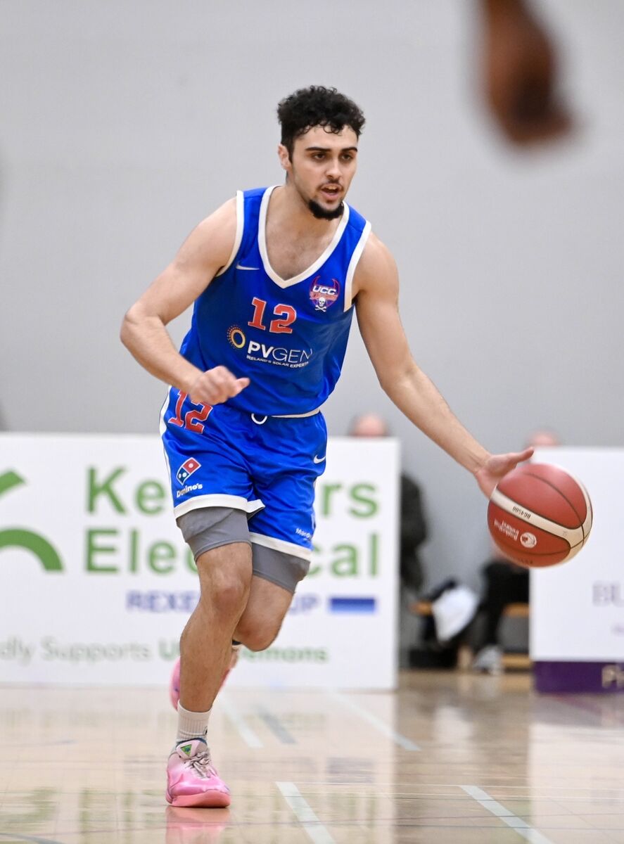  Daryl Cuff with possession for UCC Demons. Picture: Larry Cummins