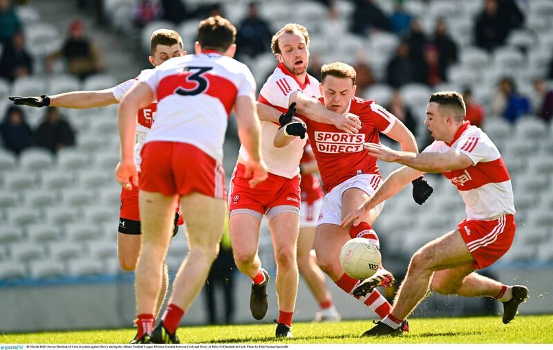 Steven Sherlock of Cork in action against Derry in 2023. Picture: Eóin Noonan/Sportsfile Steven Sherlock of Cork in action against Derry in 2023. Picture: Eóin Noonan/Sportsfile