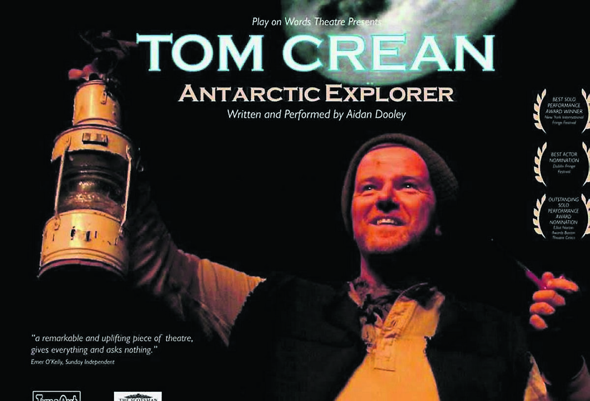 Aidan Dooley in Tom Crean: Antarctic Explorer, which opens tonight at the Everyman.