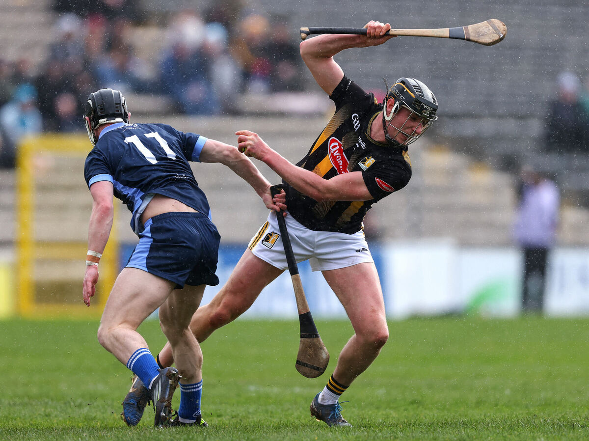 Kilkenny's Darragh Corcoran with Kevin Mahony of Waterford. Picture: INPHO/Tom O’Hanlon