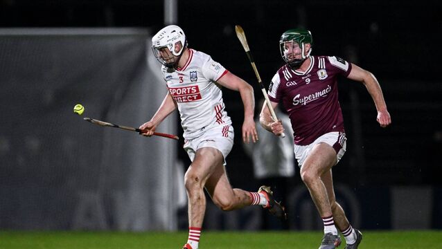 <p>Dáire O'Leary of Cork in action against Cathal Mannion of Galway earlier this month. Picture: Ben McShane/Sportsfile</p>