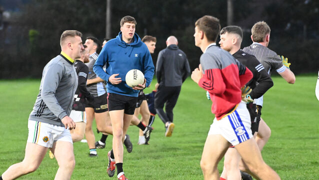 <p> ON THE BALL: St Nick's Robert Downey during training for the Cork JFC last season. Picture: Eddie O'Hare</p>